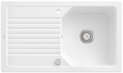 Villeroy & Boch Linara 50 – vestavný dřez, barva Snow White – pohled 2