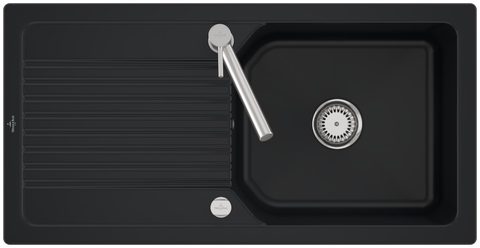 Villeroy & Boch Linara 60 – vestavný dřez, barva Pure Black – pohled 2
