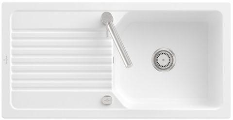 Villeroy & Boch Linara 60 – vestavný dřez, barva Stone White – pohled 2