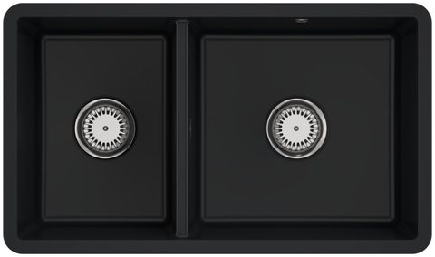 Villeroy & Boch Subway 80 U – podstavný dřez, barva Pure Black – pohled 1