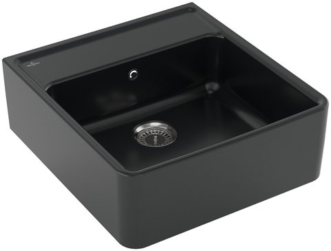 Villeroy & Boch Modulový jednodřez – jednodřez, barva Pure Black – pohled 1