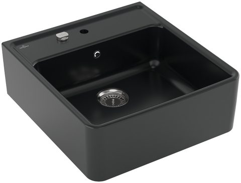 Villeroy & Boch Modulový jednodřez – jednodřez, barva Pure Black – pohled 2