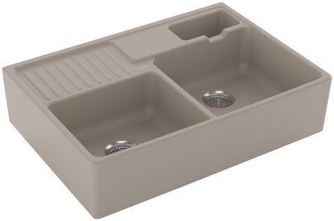 Villeroy & Boch Modulový dvoudřez – dvoudřez, barva Almond – pohled 1