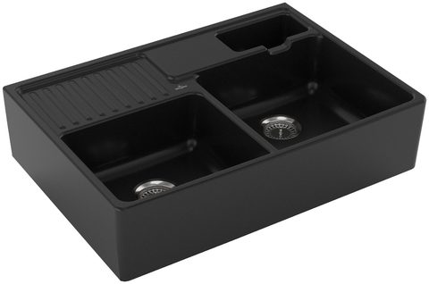 Villeroy & Boch Modulový dvoudřez – dvoudřez, barva Chromit – pohled 1