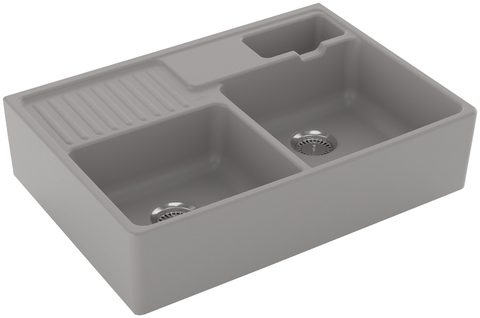 Villeroy & Boch Modulový dvoudřez – dvoudřez, barva Fossil – pohled 1