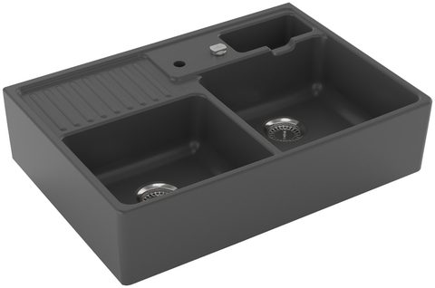 Villeroy & Boch Modulový dvoudřez – dvoudřez, barva Graphite – pohled 3