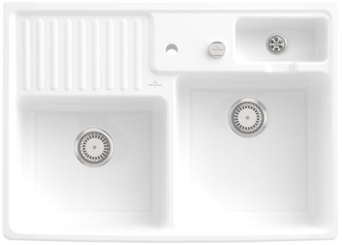 Villeroy & Boch Modulový dvoudřez – dvoudřez, barva Snow White – pohled 3