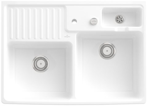 Villeroy & Boch Modulový dvoudřez – dvoudřez, barva White Alpin – pohled 3