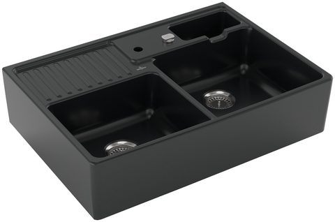 Villeroy & Boch Modulový dvoudřez – dvoudřez, barva Pure Black – pohled 4