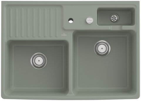 Villeroy & Boch Modulový dvoudřez – dvoudřez, barva Morning Green – pohled 2