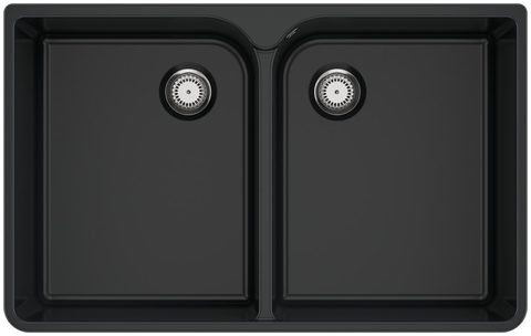 Villeroy & Boch Farmhouse 80 X – dvoudřez, barva Pure Black – pohled 2