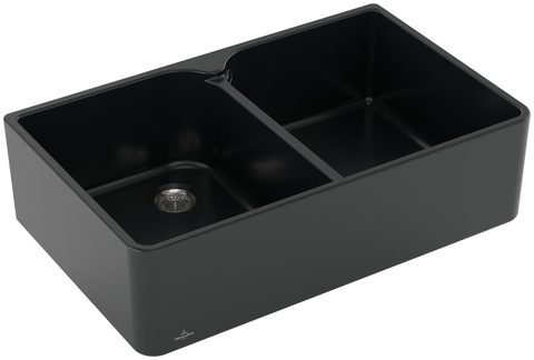 Villeroy & Boch Farmhouse 80 X – dvoudřez, barva Pure Black – pohled 1