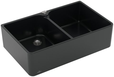 Villeroy & Boch Farmhouse 80 X – dvoudřez, barva Pure Black – pohled 3