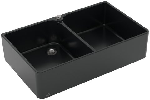 Villeroy & Boch Farmhouse 90 X – dvoudřez, barva Pure Black – pohled 3