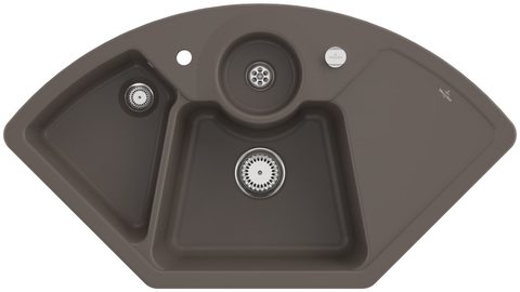 Villeroy & Boch Solo corner – rohový dřez, barva Timber – pohled 2