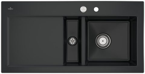 Villeroy & Boch Subway 60 – vestavný dřez, barva Pure Black – pohled 7