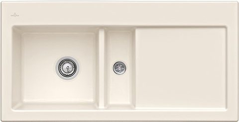 Villeroy & Boch Subway 60 – vestavný dřez, barva Crema – pohled 2