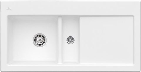 Villeroy & Boch Subway 60 – vestavný dřez, barva Stone White – pohled 2