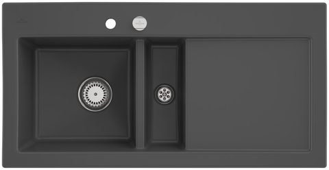 Villeroy & Boch Subway 60 – vestavný dřez, barva Graphite – pohled 2