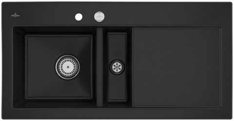 Villeroy & Boch Subway 60 – vestavný dřez, barva Chromit – pohled 2