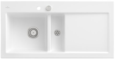 Villeroy & Boch Subway 60 – vestavný dřez, barva Stone White – pohled 3