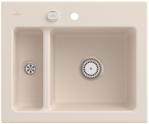 Villeroy & Boch Subway 60 XM – vestavný dřez, barva Ivory – pohled 2