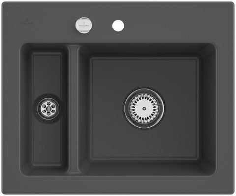 Villeroy & Boch Subway 60 XM – vestavný dřez, barva Graphite – pohled 2