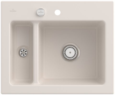 Villeroy & Boch Subway 60 XM – vestavný dřez, barva Crema – pohled 2