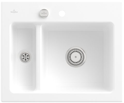 Villeroy & Boch Subway 60 XM – vestavný dřez, barva Stone White – pohled 2