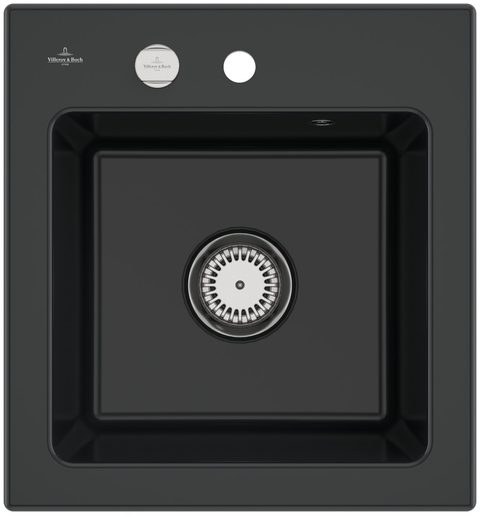 Villeroy & Boch Subway 45 XS – vestavný dřez, barva Pure Black – pohled 2