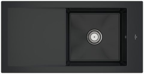 Villeroy & Boch Timeline 60 – vestavný dřez, barva Pure Black – pohled 1