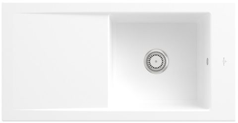 Villeroy & Boch Timeline 60 – vestavný dřez, barva Stone White – pohled 1
