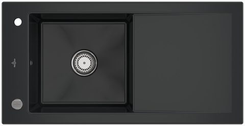 Villeroy & Boch Timeline 60 – vestavný dřez, barva Pure Black – pohled 3