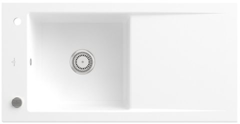 Villeroy & Boch Timeline 60 – vestavný dřez, barva Stone White – pohled 3
