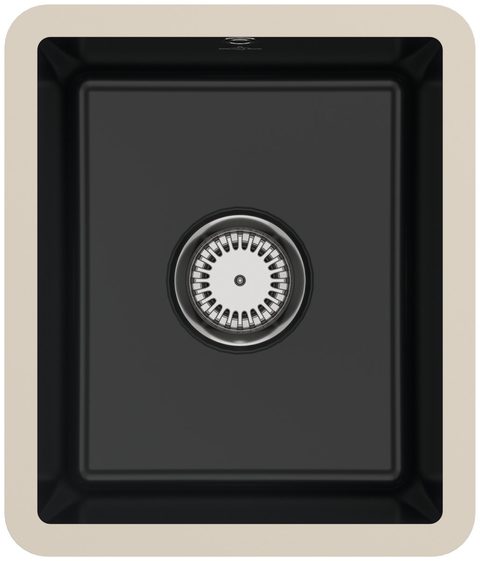 Villeroy & Boch Subway 45 SU – podstavný dřez, barva Pure Black – pohled 3