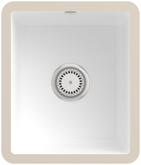 Villeroy & Boch Subway 45 SU – podstavný dřez, barva Stone White – pohled 3