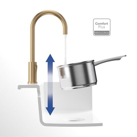 Villeroy & Boch Umbrella – kuchyňská baterie, barva zlatá – pohled 5