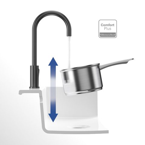 Villeroy & Boch Umbrella – kuchyňská baterie, barva antracit – pohled 5