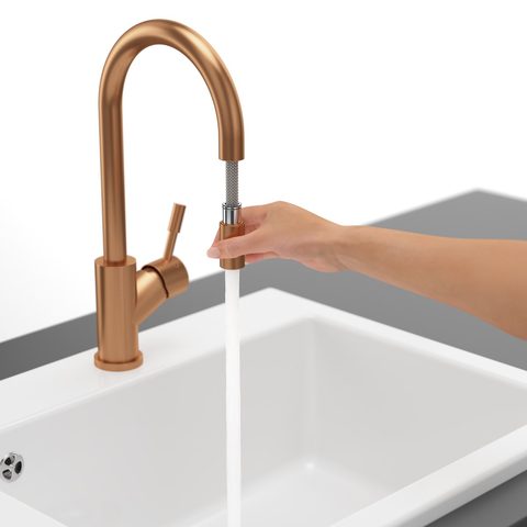 Villeroy & Boch Umbrella Flex – kuchyňská baterie, barva bronz – pohled 4