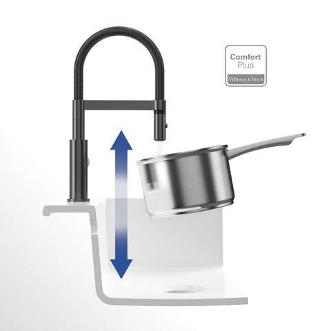 Villeroy & Boch Avia 2.0 – kuchyňská baterie, barva antracit – pohled 5