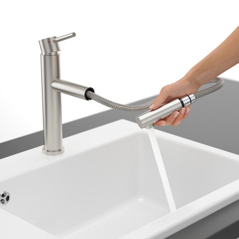 Villeroy & Boch Como Sky Shower – kuchyňská baterie, barva masivní nerez – pohled 4