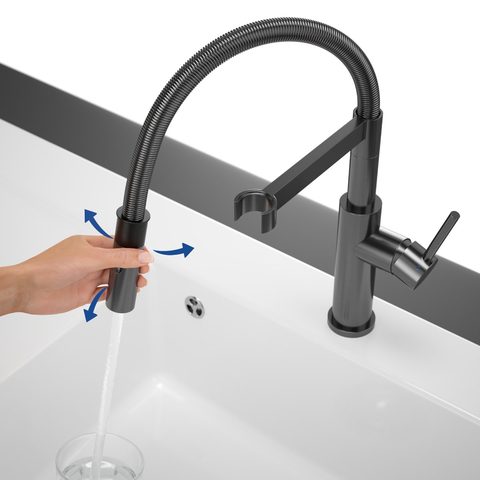 Villeroy & Boch Steel Expert 2.0 – kuchyňská baterie, barva antracit – pohled 5