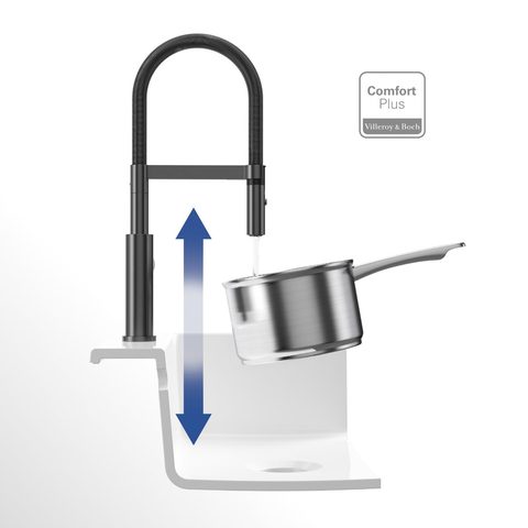 Villeroy & Boch Steel Expert 2.0 – kuchyňská baterie, barva antracit – pohled 7