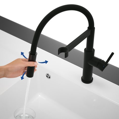 Villeroy & Boch Steel Expert 2.0 – kuchyňská baterie, barva matná černá – pohled 5