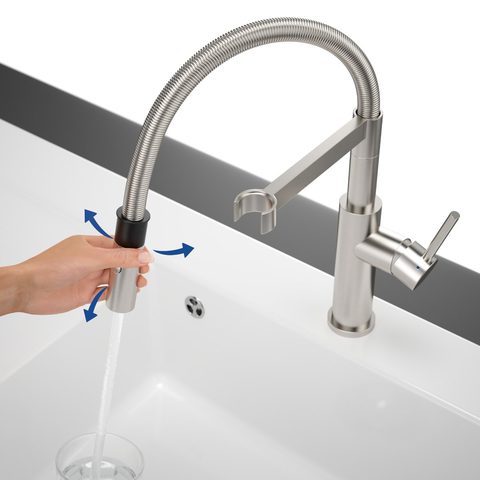 Villeroy & Boch Steel Expert 2.0 – kuchyňská baterie, barva masivní nerez – pohled 5
