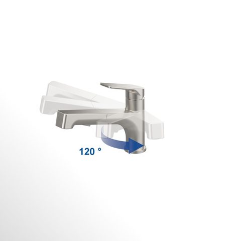 Villeroy & Boch Junis Shower – kuchyňská baterie, barva masivní nerez – pohled 7