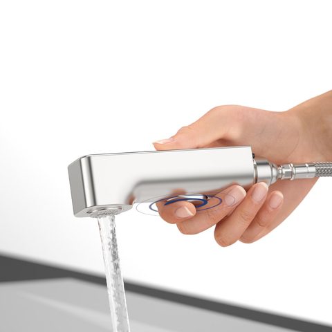 Villeroy & Boch Junis Sky Shower – kuchyňská baterie, barva masivní nerez – pohled 6