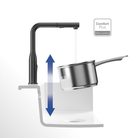 Villeroy & Boch Subway Style Shower – kuchyňská baterie, barva antracit – pohled 7