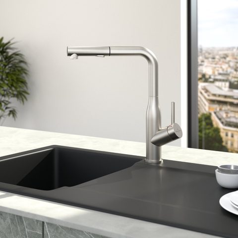 Villeroy & Boch Subway Style Shower – kuchyňská baterie, barva masivní nerez – pohled 2