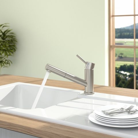 Villeroy & Boch Como Shower – kuchyňská baterie, barva masivní nerez – pohled 7